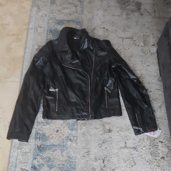 Jou Jou Jackets & Blazers - Joujou Women's Black Leather Jacket